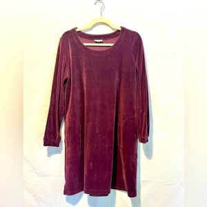 PUREJILL J.Jill Soft Velvet Stretch Casual Tunic Dress Size M